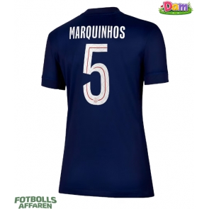 Paris Saint-Germain Marquinhos #5 Hemmatröja Kvinnor 2025-26 Kortärmad